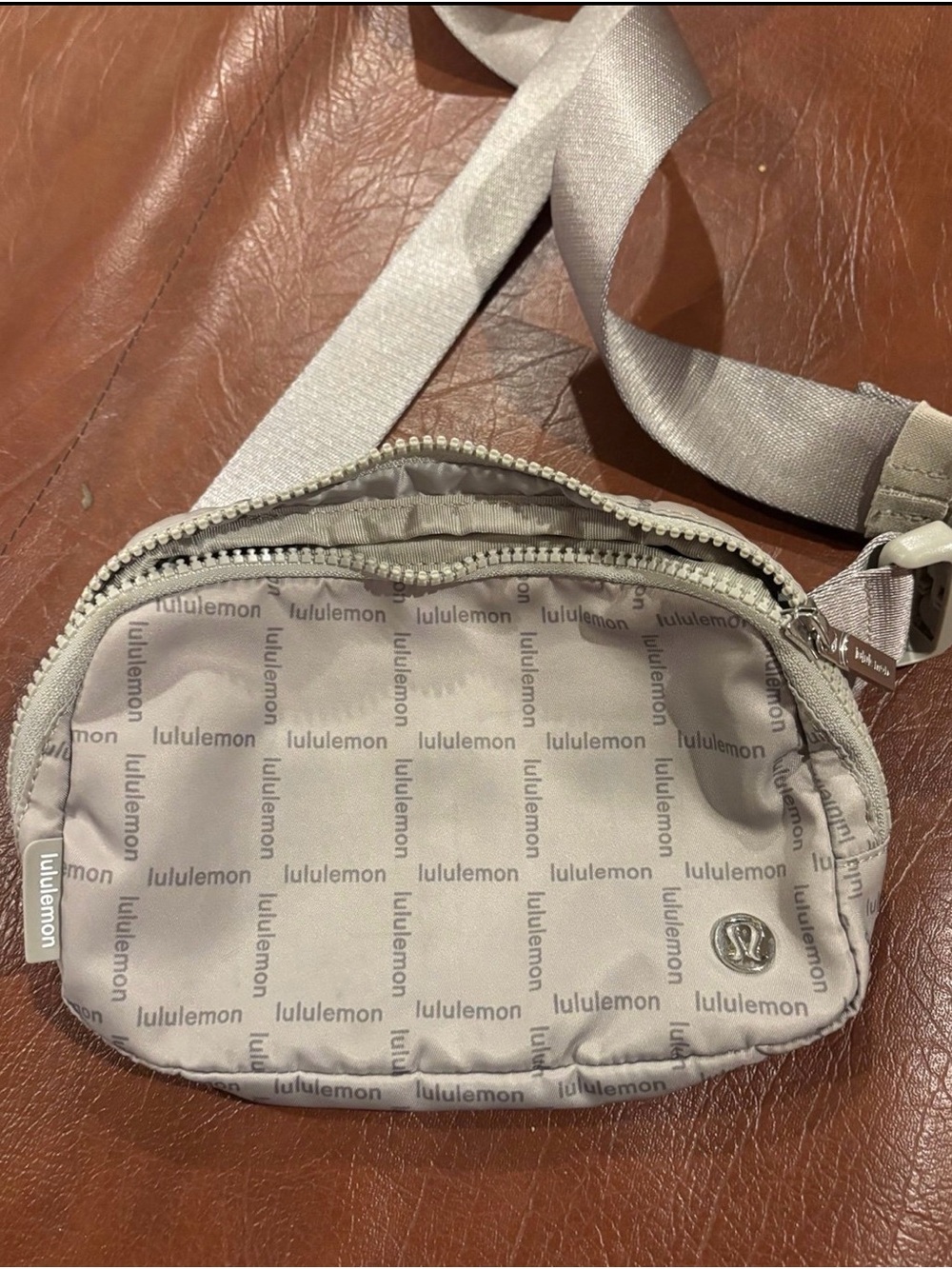 lululemon athletica Light Gray Belt/Crossbody Pouch